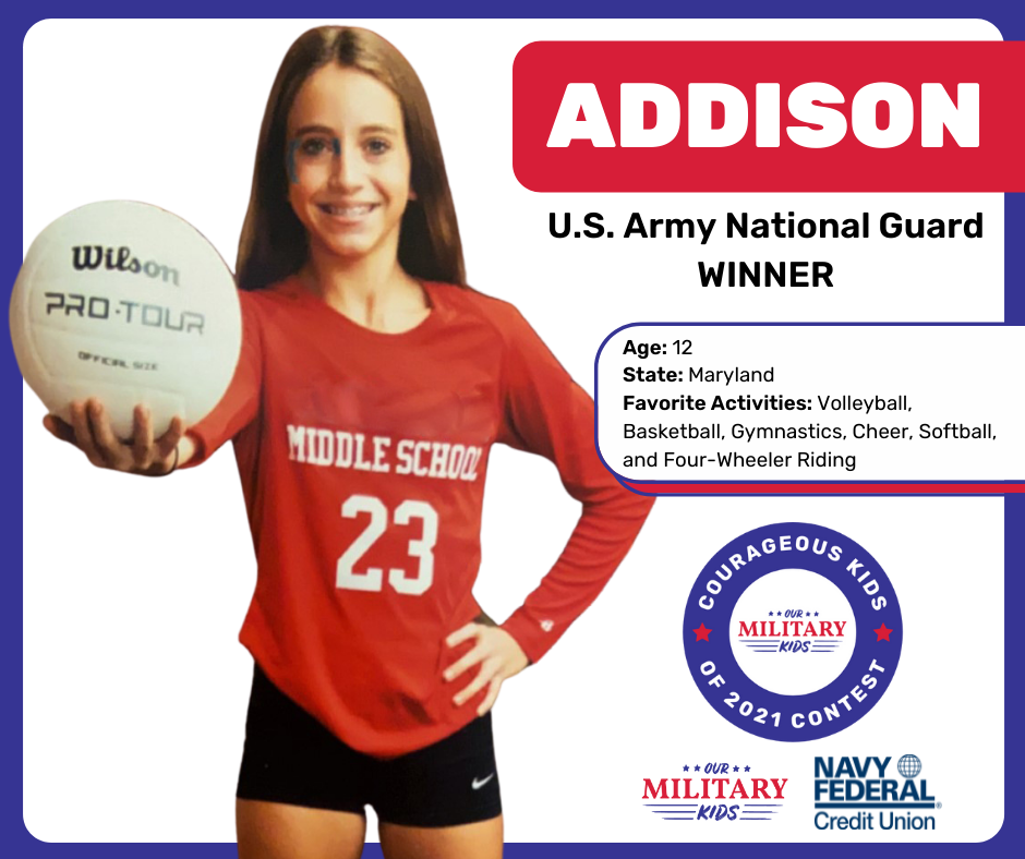 Addison | U.S. Army National Guard Winner