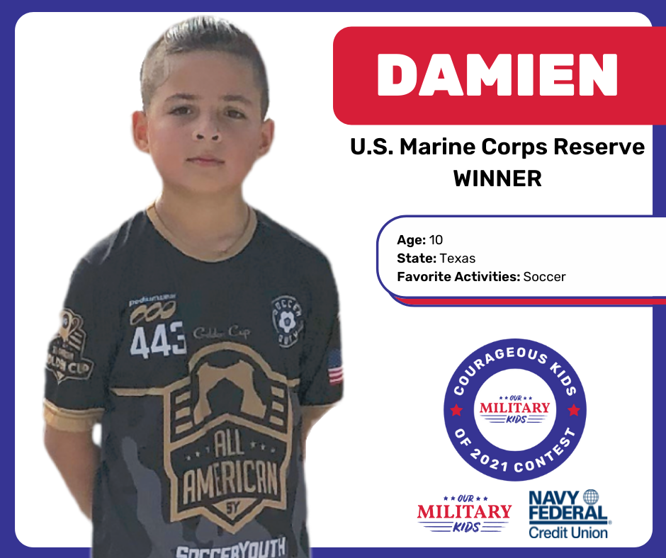 Damien | U.S. Marine Corps Reserve Winner