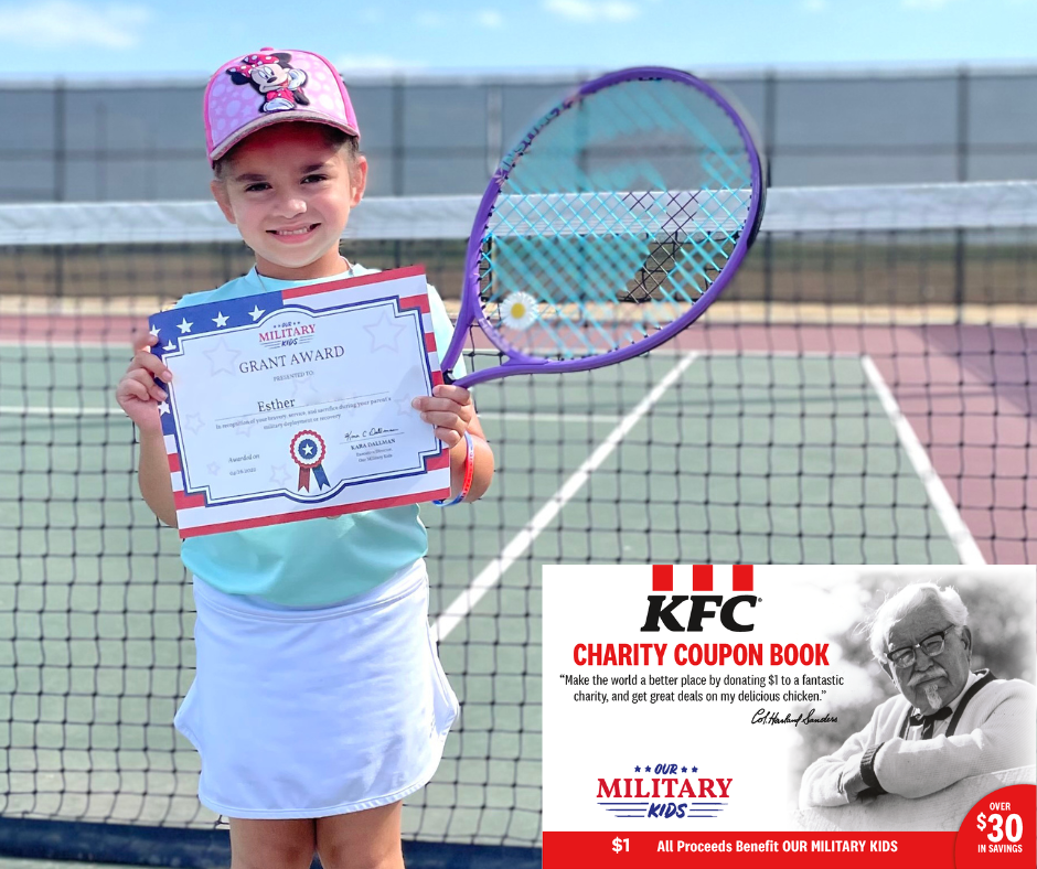 Esther is one of more than 11,000 military children who have received an Our Military Kids activity scholarship to fund their favorite extracurricular activity in the past decade thanks to support from KBP Brands.