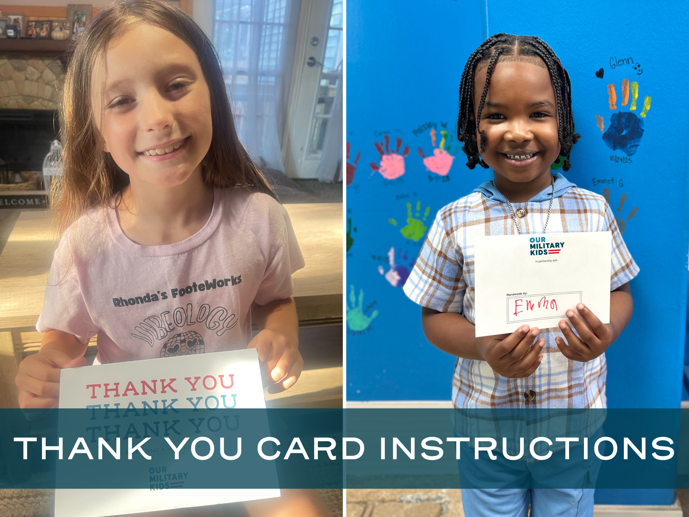 SYT Thank You Card Instructions