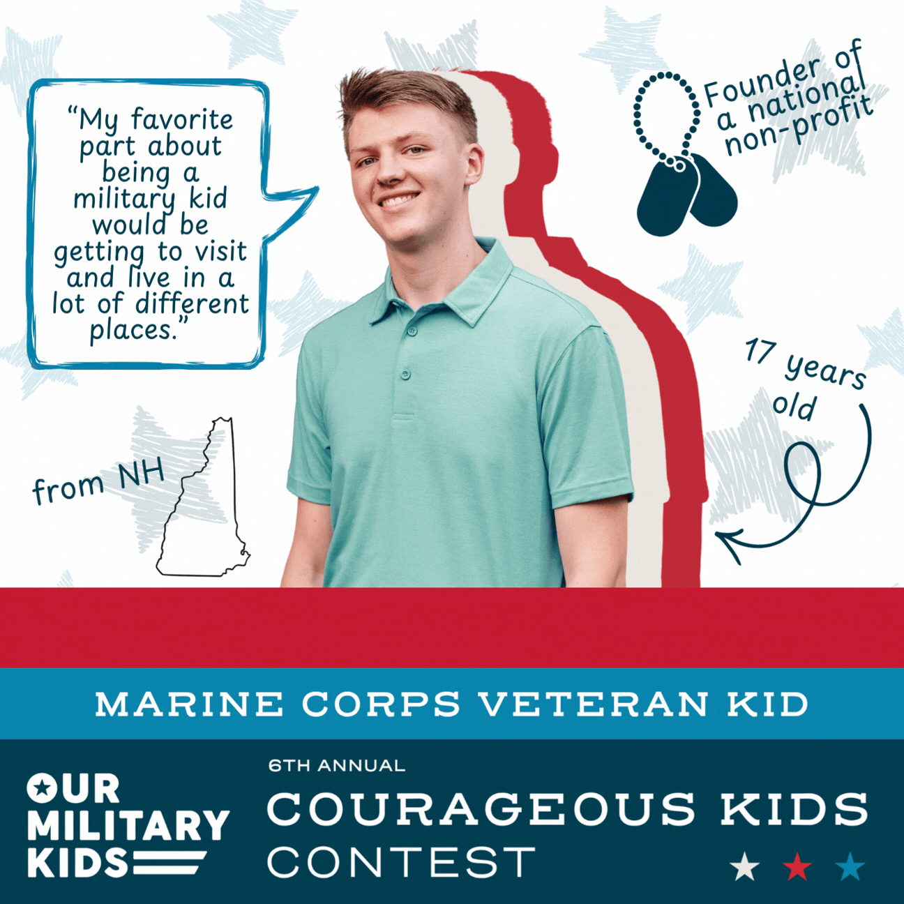 2026 CKC Winner FB Cartoon Baseball Card - Connor USMC CIP