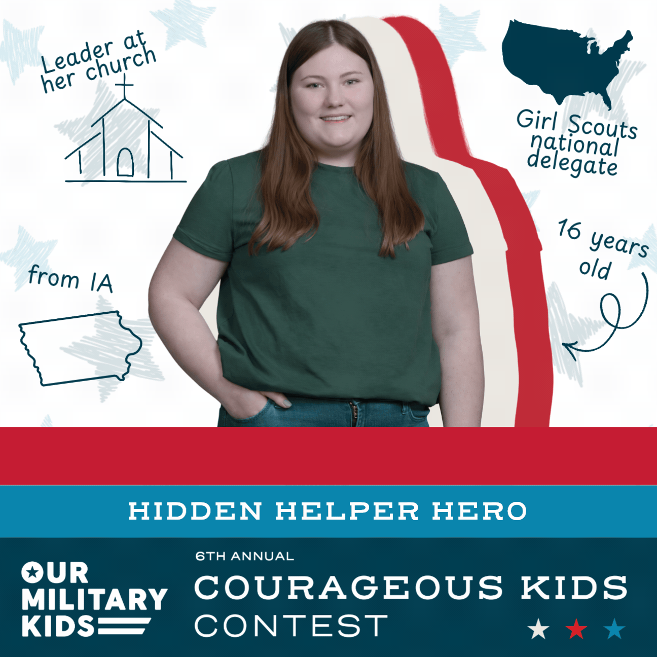 2026 CKC Winner FB Cartoon Baseball Card - Natalee HHA 2